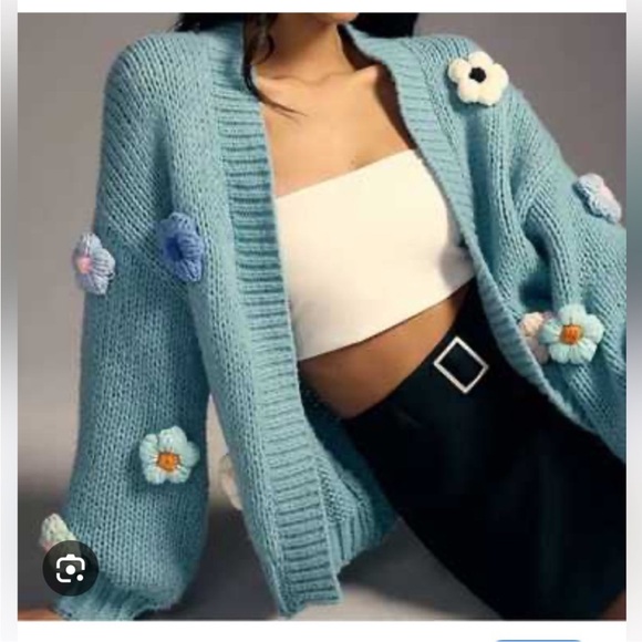 Anthropologie Sweaters - Anthropologie The Susannah 3D Floral Cardigan